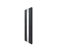 Radiateur Plat avec Miroir - 1800mm x 565mm - Gris Anthracite