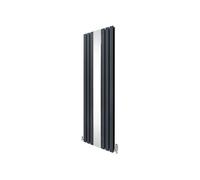 Radiateur Plat avec Miroir & Valves - 1800mm x 565mm - Gris Anthracite