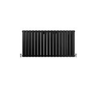 Radiateur Plat Mural 60 x 119 cm Noir Mat Pour Salle de Bain, Cuisine, Maison Moderne Design Scandinave [Kit de Fixations, Brosse de Nettoyage inclus & 15 ans de GARANTIE]