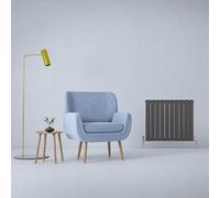 Radiateur Plat Mural 60 x 70 cm Gris Anthracite Pour Salle de Bain, Cuisine
