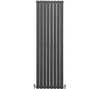 Radiateur Plat Mural 180 x 56 cm Gris Anthracite Pour Salle de Bain, Cuisine, Maison Moderne Design Scandinave [Kit de Fixations, Brosse de Nettoyage inclus & 15 ans de GARANTIE]