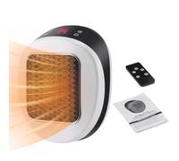 Radiateur Portable - Chauffage Rapide Ventilateur Ceramique - Avec Minuterie Telecommande Appareil Electrique Portable - Pour Maison Bureau Camping Tente Voiture Camping-Car