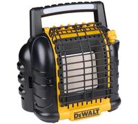 DEWALT DXRH012E Radiateur portable 2/3 kW Se branche directement sur (2) cartouches de gaz 450 g ou bouteilles LPG de 11/12 kg - Avec (3) ports USB et une bande LED
