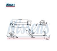 Radiateur, réaspiration des gaz d'échappement Nissens 989449 pour OE 1373169