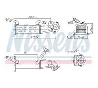 Radiateur, réaspiration des gaz d'échappement NISSENS 989451