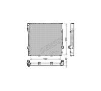 Radiateur, refroidissement du moteur DENSO DRM05112