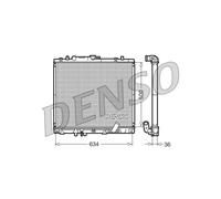 Radiateur, refroidissement moteur DENSO DRM45020