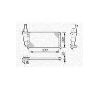 MAGNETI MARELLI 350213114000 Radiateur du moteur