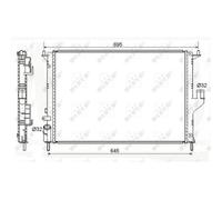 Radiateur Refroidissement Du Moteur Nrf 53118A Economy Class pour Lada Renault