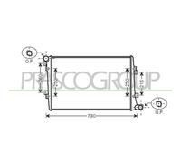 Radiateur, refroidissement du moteur PRASCO AD320R006