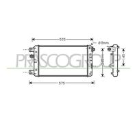 PRASCO FT020R002 Radiateur du moteur