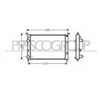 PRASCO FT113R010 Radiateur du moteur