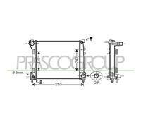 Radiateur Refroidissement Du Moteur Prasco LA004R001 Prascoselection pour Lancia