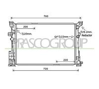 Radiateur Refroidissement Du Moteur Prasco ME328R002 Prascoselection pour