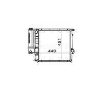 Radiateur, refroidissement moteur THERMOTEC D7B009TT