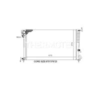 Radiateur, refroidissement du moteur THERMOTEC D7P016TT