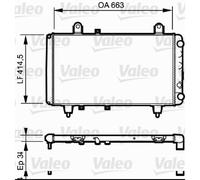 Radiateur, refroidissement du moteur VALEO 730040