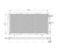 Radiateur, refroidissement du moteur VALEO 730140
