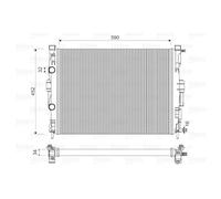 VALEO Radiateur, refroidissement du moteur 732946 Compatible avec: RENAULT GRAND SCÉNIC II, MEGANE II, MEGANE II Coupé-Cabriolet, MEGANE II Kombi, MEGANE II Stufenheck, SCÉNIC II