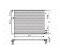 Radiateur Refroidissement Du Moteur Valeo 734897 pour Bmw Bmw (brilliance)
