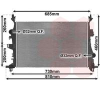 VAN WEZEL - Radiateur refroidissement moteur 17012701 - Réf. 17012701