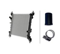 Radiateur Refroidissement Moteur Ailettes Soudé 450 X 388 MM HELLA pour