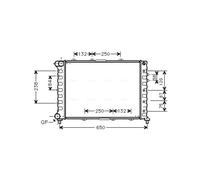 Radiateur, refroidissement moteur AVA COOLING ALA2038