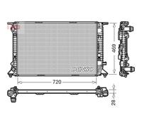 Radiateur, refroidissement moteur DENSO DRM02022