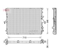 Radiateur, refroidissement moteur DENSO DRM02026