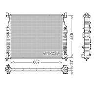 Denso Radiateur de refroidissement moteur DRM17056 pour Mercedes‑Benz Classe M (W164)