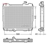 Radiateur, refroidissement moteur DENSO DRM23119