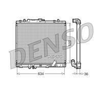 Radiateur, refroidissement moteur DENSO DRM45020