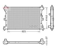 Radiateur, refroidissement moteur DENSO DRM47039