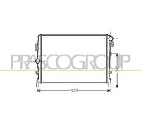 PRASCO DG815R001 Radiateur du moteur