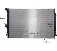 Radiateur Refroidissement moteur Filtre à charbon actif MAHLE pour AUDI A3 Sportback