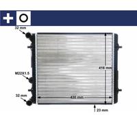 Radiateur Refroidissement moteur Filtre à charbon actif MAHLE pour SEAT LEON