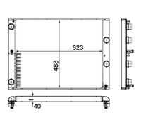 Radiateur, refroidissement moteur MAHLE CR 1158 000P