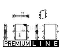 Radiateur, refroidissement moteur MAHLE CR 1169 000P
