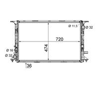 Radiateur, refroidissement moteur MAHLE CR 1201 000S