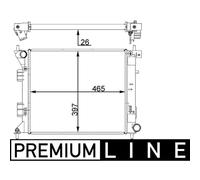 MAHLE ORIGINAL CR 1407 000P Radiateur du moteur