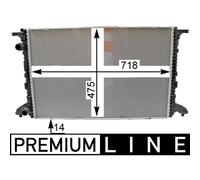 Radiateur, refroidissement moteur MAHLE CR 2176 000P