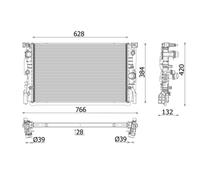 Radiateur, refroidissement moteur MAHLE CR 2635 000P