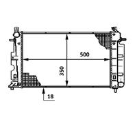 MAHLE ORIGINAL CR 643 000S Radiateur du moteur