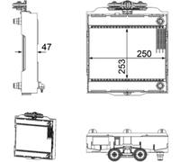 MAHLE ORIGINAL CR 923 000P Radiateur du moteur