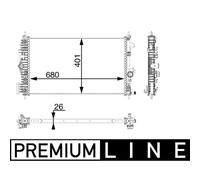 Radiateur, refroidissement moteur MAHLE CR 927 000P
