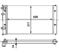 Radiateur refroidissement moteur MAHLE pour SEAT CORDOBA