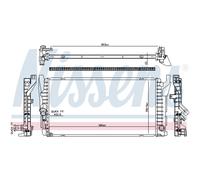 Radiateur, refroidissement moteur NISSENS 606385