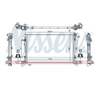 Radiateur, refroidissement moteur NISSENS 606411