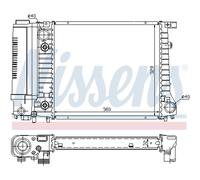 Radiateur, refroidissement moteur NISSENS 60731A
