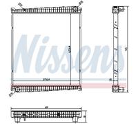Radiateur, refroidissement moteur NISSENS 6378750
